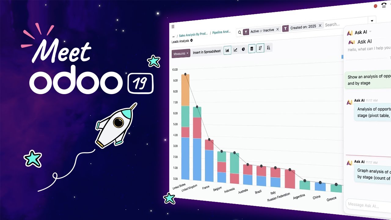 Imagen de Odoo 19: La inteligencia empresarial evoluciona